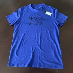Armani exchange blue cotton T shirt
